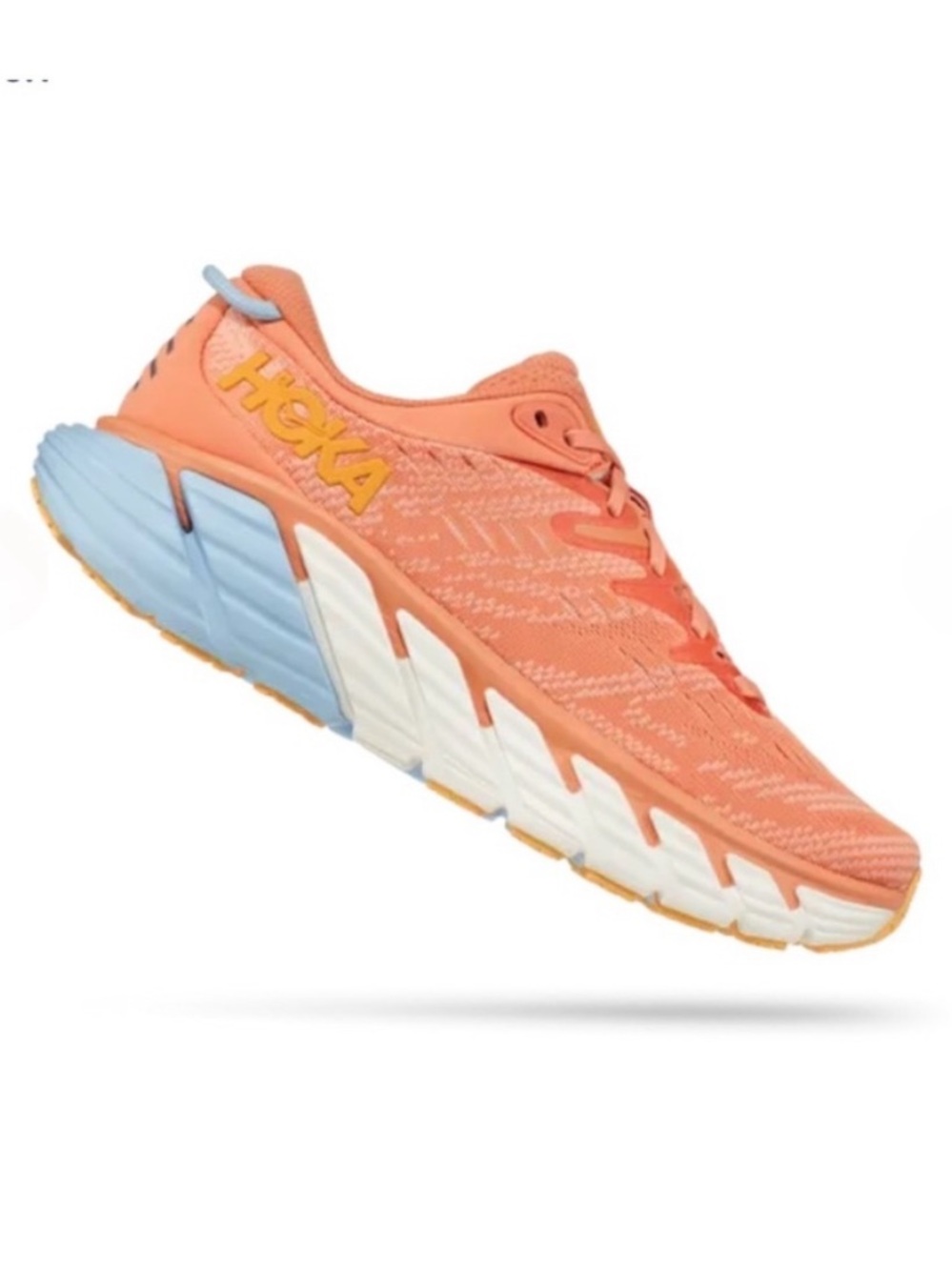Hoka One One Gaviota 4 Coral/peach Running Shoe Women’s Size 8B - Picture 1 of 9